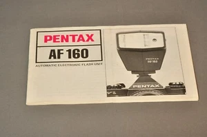 Asahi Pentax AF160 Manual, Original, c1991, Not a Copy! - Picture 1 of 3