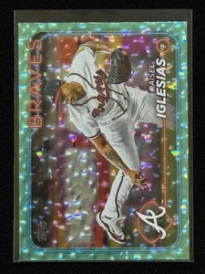 2024 Topps Series 2 - Raisel Iglesias #396 Aqua Foil /399 Atlanta BRAVES - Picture 1 of 4
