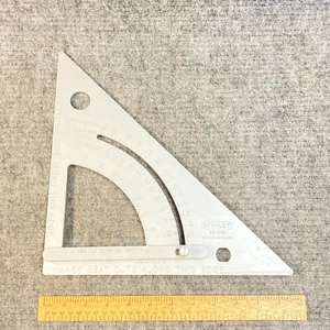 Stanley Rafter Square Carpenter Framing Layout Adjustable Arm #46-052 USA - Imagen 1 de 5