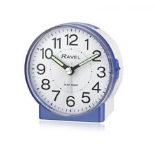 Blue Mid-Sized Bedside Alarm Clock, Quartz, Luminous Hands