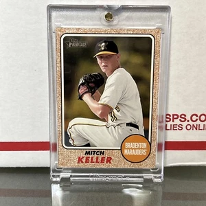 2017 TOPPS VAULT MITCH KELLER HERITAGE MINORS BLANK BACK COA RC PIRATES 1/1 - Picture 1 of 4