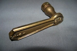 Single, Vintage, Used, Solid Brass, Door, Lever Handle Only - NO SHAFT- SEE INFO - Picture 1 of 8