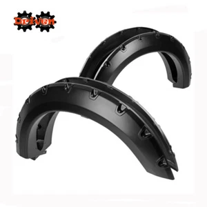 Fender Flares Smooth Rivet Pocket 04-08 Ford F150 Black FX2 FX4 Crew Single - Picture 1 of 6