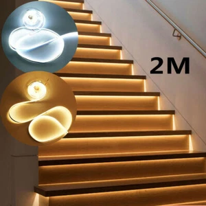 2-20m 12V 24V COB LED tiras a rayas blanco cálido blanco frío sin punto de luz - Imagen 1 de 14