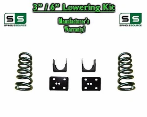 3" / 6" Lowering Drop Kit 2WD Coils Flip Kit FOR 2002 - 2008 Dodge Ram 1500 V8 - Foto 1 di 1