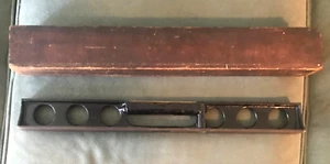 ANTIQUE 19" MACHINIST LEVEL IN CASE WILLIAM T. NICHOLSON STANLEY RULE PAT. 1860 - Picture 1 of 8