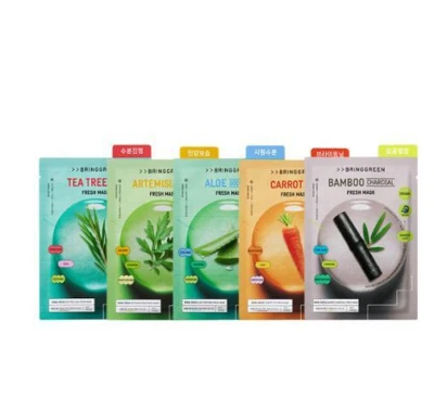[BringGreen] Fresh Mask 10 sheets 5 types K-Beauty - Image 1 of 4