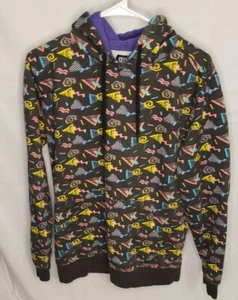 Felpa con cappuccio pullover Save By The Bell Look Super Massive anni 90 con tasche taglia small - Foto 1 di 5