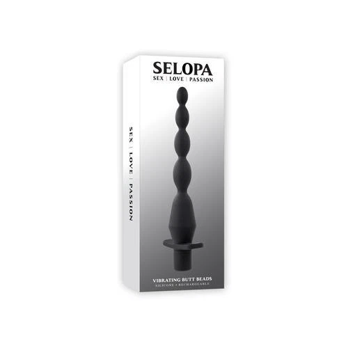 Selopa Vibrating Butt Beads Rechargeable Anal Silicone Black - Изображение 1 из 1