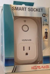 Zócalo inteligente iCraig incorporado WiFi compatible con teléfonos inteligentes - CSH301 ~ NUEVO EN CAJA - Imagen 1 de 5