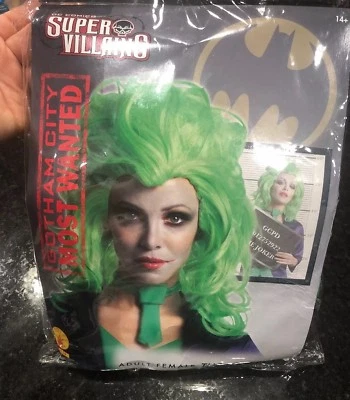 Peluca verde The Joker de DC Comics Super Villains para mujer adulta Foto 1 de 4