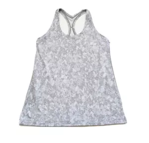Brand New Lululemon Cool Racerback RB Short Tank *Nulu Gray Snake Print Size 16 - Picture 1 of 7