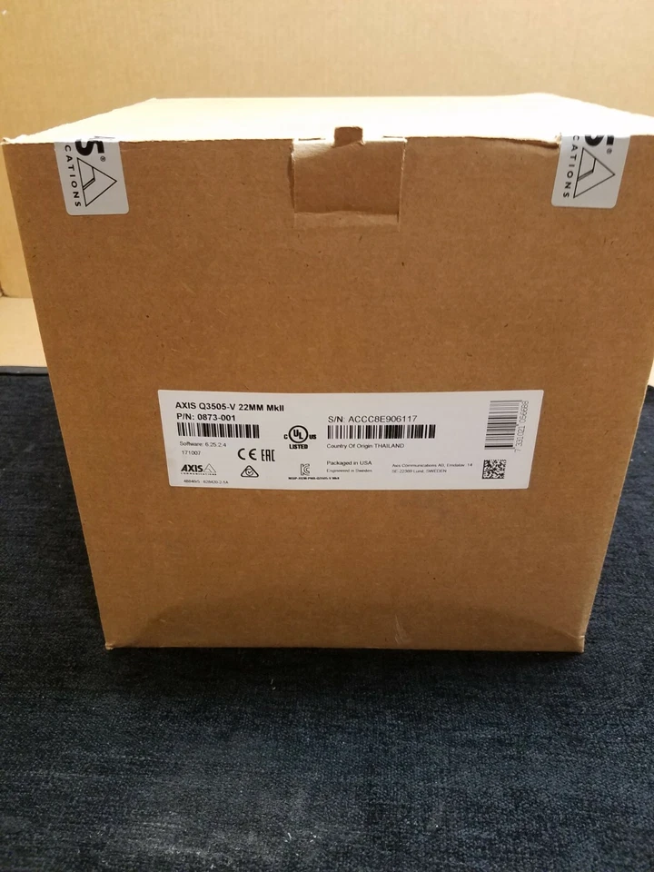 Brand New AXIS Q3505-V 22MM MKII DOME NETWORK CAMERA INDOOR 0873-001 - Image 1 of 3