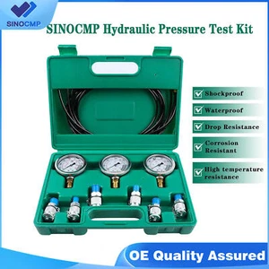 25/40/60MPa 3 Gauge 6 Adapter Hydraulic Pressure Test Kit for Common Excavator - Picture 1 of 6