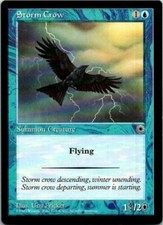 1x Storm Crow - LP - Portal - SPARROW MAGIC - mtg -