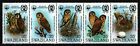 Swaziland 1982 - Mi-Nr. 398-402 ** - MNH - Eulen / Owls - gefaltet / folded (1)