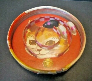 Gioco Puzzle Destrezza Gatto e Topo Gattino Giapponese Vintage - Foto 1 di 3