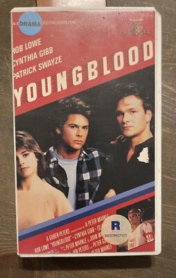 YOUNGBLOOD SWAYZE LOWE GIBB 1986 1ST EDITION 1986 MGM HOCKEY FILM - Image 1 of 4