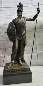 Greek Hoplite Warrior Hero Achilles Leonidas Bronze Statue Sculpture Figure 30" - Picture 1 of 10