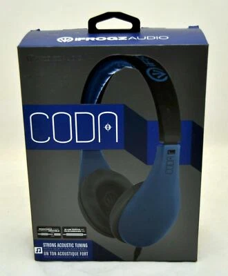 NUEVO iFrogz CODA Auriculares Sobre la Oreja con Control Remoto + Micrófono AZUL Auriculares iPhone 5s/4s Foto 1 de 4