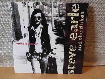 STEVE EARL AND THE DUKES CD SINGLE "JUSTICE IN ONTARIO" - Image 1 of 2