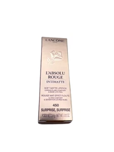 Lancome L’Absolu Rouge Intimatte 450 Surprise Surprise Soft Matte Lipstick 3.4 g - Picture 1 of 9