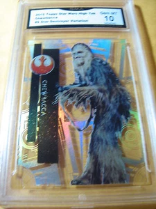 CHEWBACCA 2015 STAR WARS HIGH TEK STAR DESTROYER VARIATION # 9 GRADED 10 - Picture 1 of 1