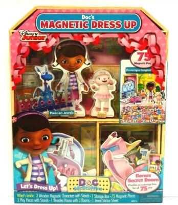 DOC MCSTUFFINS DOC'S MAGNETIC DRESS UP 75 PIEZAS CONJUNTO DE BONIFICACIÓN MUÑECAS CASA DE JUEGOS Foto 1 de 4