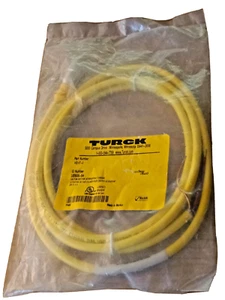 Turck KB 6T-2 de un solo extremo 1/2 in hembra, recto, 2 m, PVC, serie Microfast - Imagen 1 de 2