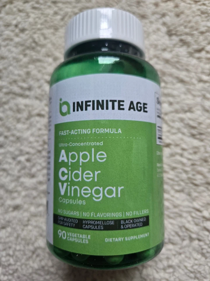 Cápsulas de vinagre de sidra de manzana INFINITE AGE 1950mg 90 unidades Foto 1 de 1
