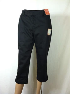 DOCKER'S Women's Misses Hello Smooth Capri Pants Black Sz.4 - Picture 1 of 10