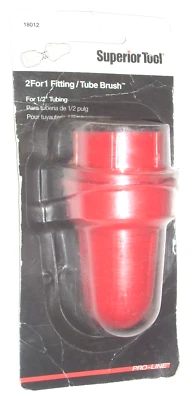 Superior Tool 18012 Tubo Tubo Cepillo de Alambre 2 para 1 Limpia 1/2" Tubo ID y OD Foto 1 de 3