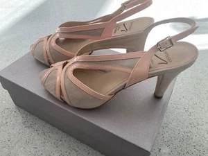 Asensio ladies open toe wedding shoes size 5 (38) - Picture 1 of 3