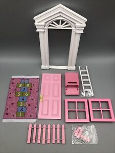 Fairy Door for Wall with Dollhouse Accessories for parts- missing pieces *Read
