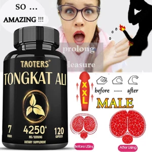 120 Cápsulas Extracto Fuerte 4250mg Potenciador de la Libido Masculina, Apoyo a la Fertilidad, Resistencia - Imagen 1 de 10