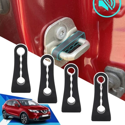 Amortiguador amortiguador de sonido para cerradura de puerta de coche amortiguador aislamiento de ruido alfombrillas de sellado para Nissan Foto 1 de 4
