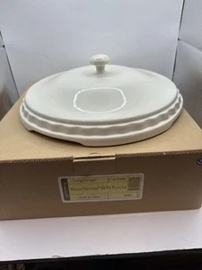 Longaberger nonna Bonnie coperchio piatto torta avorio - Foto 1 di 3
