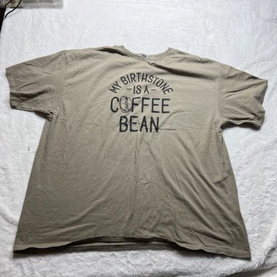 Camiseta gráfica 3X My Birthstone Is A Coffee Bean para mujer 100 % algodón preencogido Foto 1 de 4