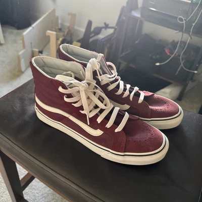Vans Sk8-Hi Burgundy/maroon Men’s Size 8  - Image 1 of 4