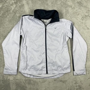 Nike Jacket Womens Medium Full Zip Athletic Windbreaker Running Swoosh - Picture 1 of 13