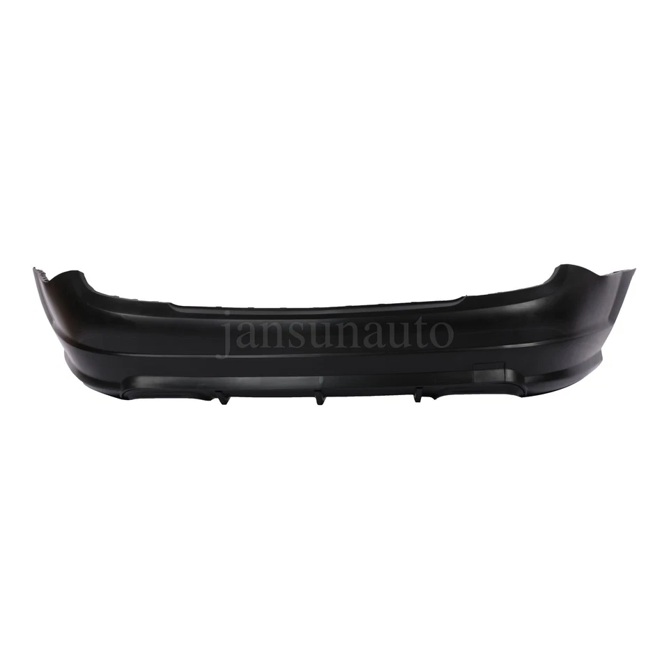 Black Rear Bumper W/O PDC For Mercedes Benz 2012-2015 C-Class W204 - Image 1 of 1