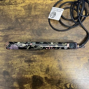 Gem 1" Flat Iron Titanium Ceramic Tourmaline 3X Moisture Protection Styling - Picture 1 of 9