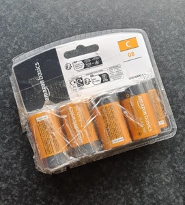Amazon Basics C Alkaline Batteries – Pack of 8 – 1.5V - Picture 1 of 6