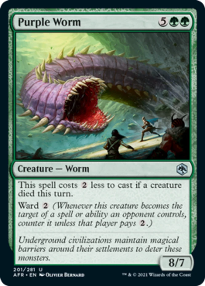 x1 Purple Worm - Forgotten Realms - NM - MTG - Image 1 of 1