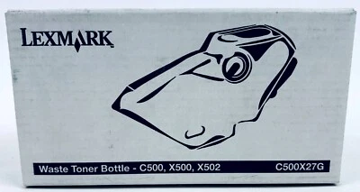 Genuine Lexmark Waste Toner Bottle C500X27G for C500, X500, X502 - Image 1 of 3