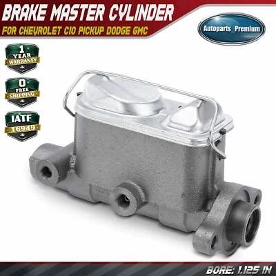 Cilindro mestre de freio sem reservatório para Chevy C10 Pickup Dodge B100 W200 Van GMC - Imagem 1 de 4