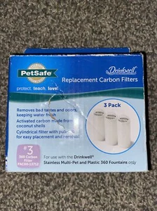 Drinkwell 360 Pet Fountain Charcoal Replacement Filters 3 Pack - PAC00-13712 - Picture 1 of 3
