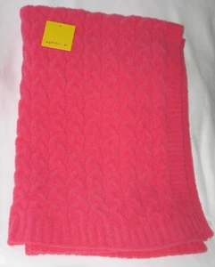 Novogratz hellrosa Babydecke Chenille Zopfmuster Seil Neu - Bild 1 von 4