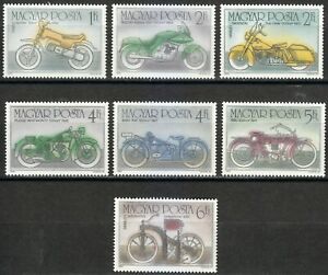 Hungary 1985 MNH Mi 3798-3804 Sc 2963-2969 Motorcycles.Suzuki.Harley-Davidson **