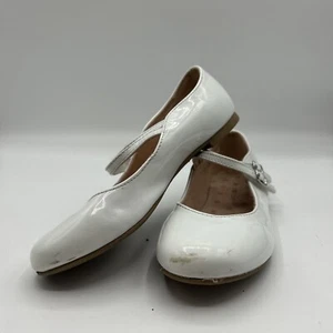 Christie and Jill Tulip White Patent Leather Mary Janes Shoes Girls Size 13 - Picture 1 of 8